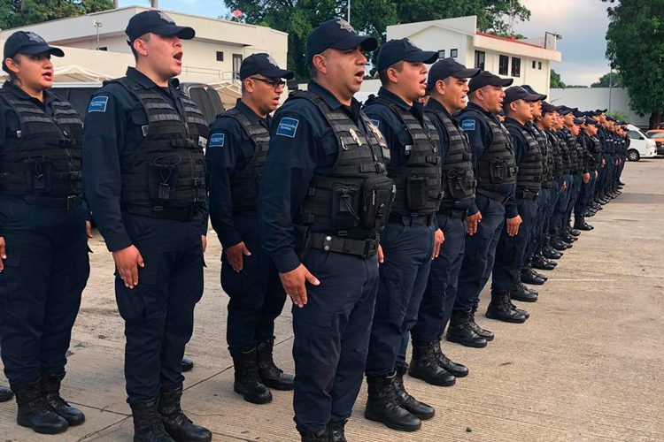 Despliega SPF 103 policías al INM de Chiapas
