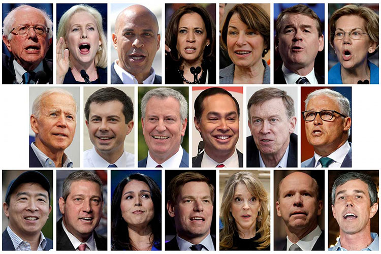 Presidenciables demócratas van a primer debate; ellos son