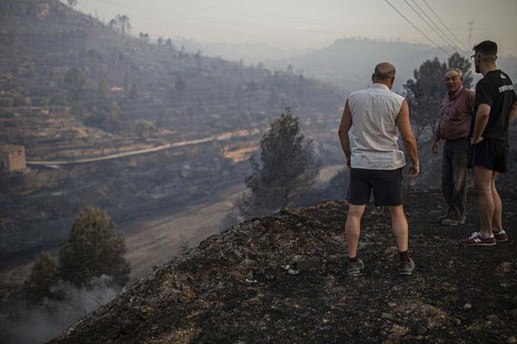 Incendio forestal en noreste de España, 53 evacuados