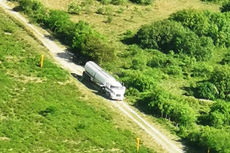 Descubren pipa con 36 mil litros de huachicol