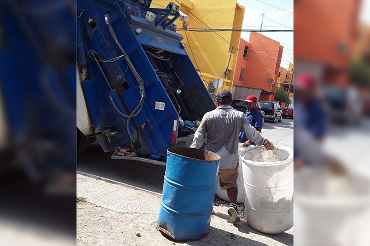 Recolección de basura en el Sector Poniente este miércoles 17