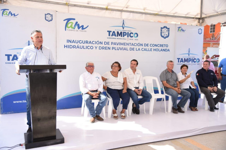 Continúa Modernizando Chucho Nader las Calles de Tampico