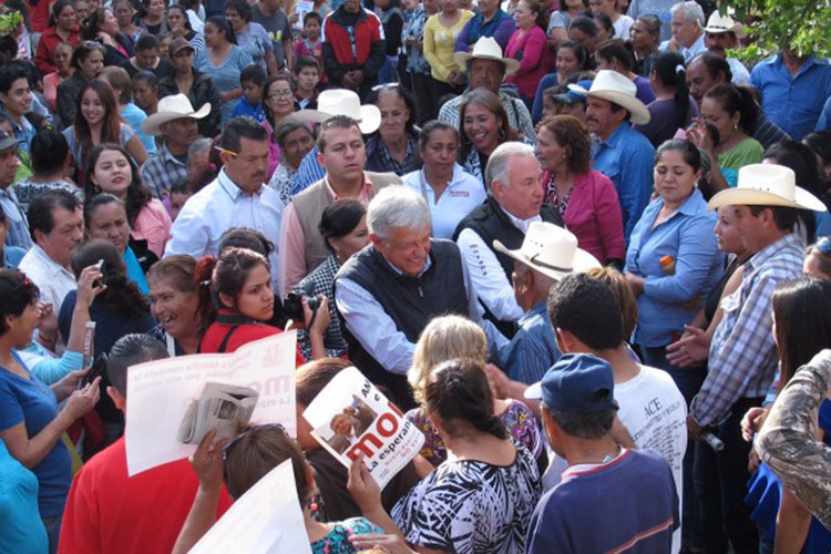 Viene López Obrador a Hidalgo y San Carlos