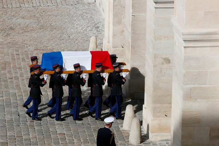 Líderes franceses y extranjeros rinden homenaje a Chirac