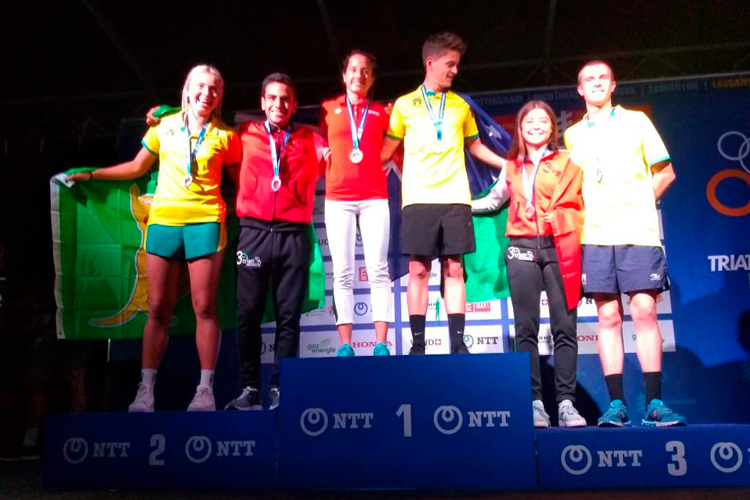 Destacan tamaulipecos en Mundial de Triatlón; llegan dos medallas de plata.