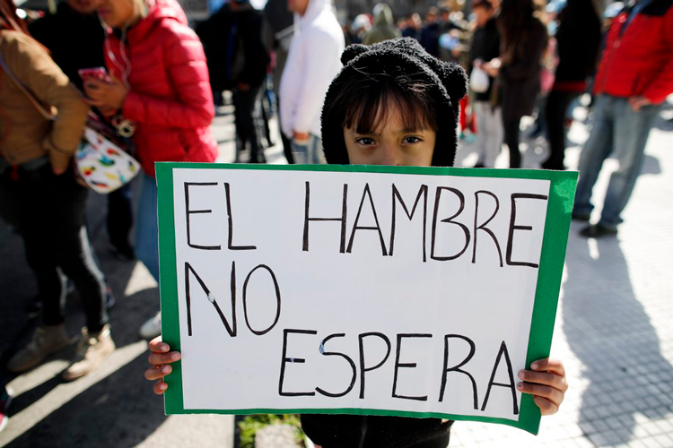 Argentina: aumentan protestas en reclamo de alimentos