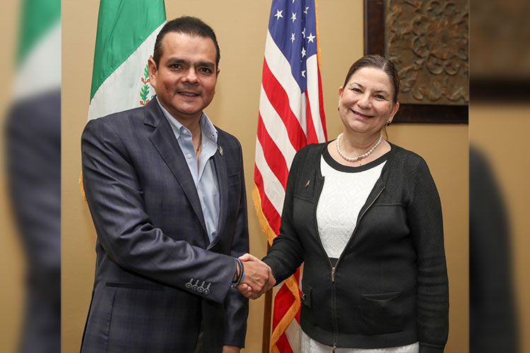 Refrenda Rivas Liderazgo Binacional con Embajadora de México en E.U