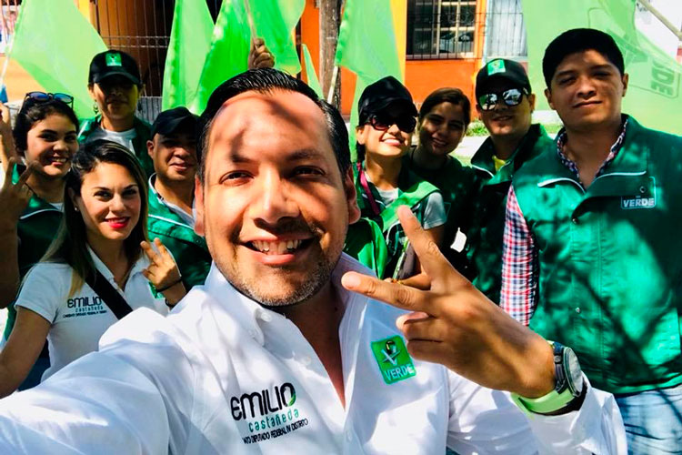 Renuncia Emilio Castañeda a diligencia del PVEM