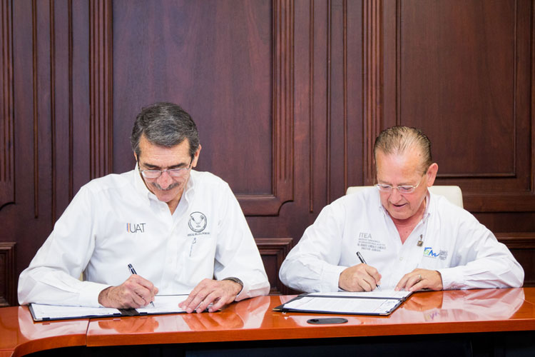 Reafirman la UAT y el ITEA colaboración para el servicio social universitario
