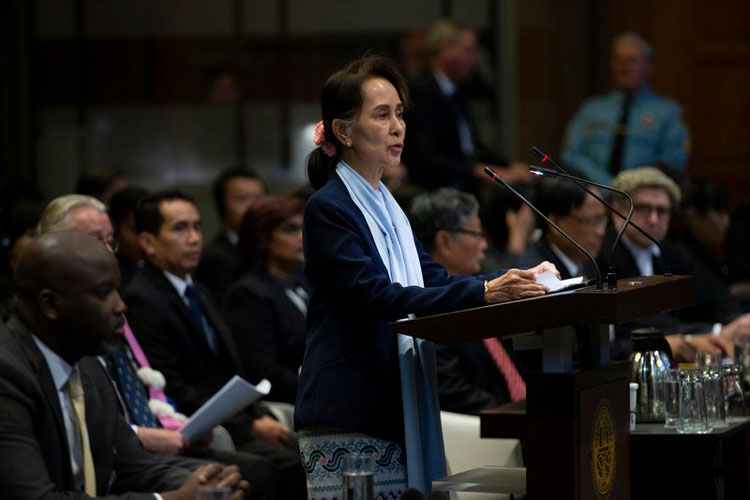 Suu Kyi niega acusaciones de genocidio en Myanmar ante CPI