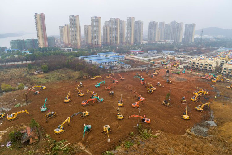 China construye hospital especial para personas infectadas