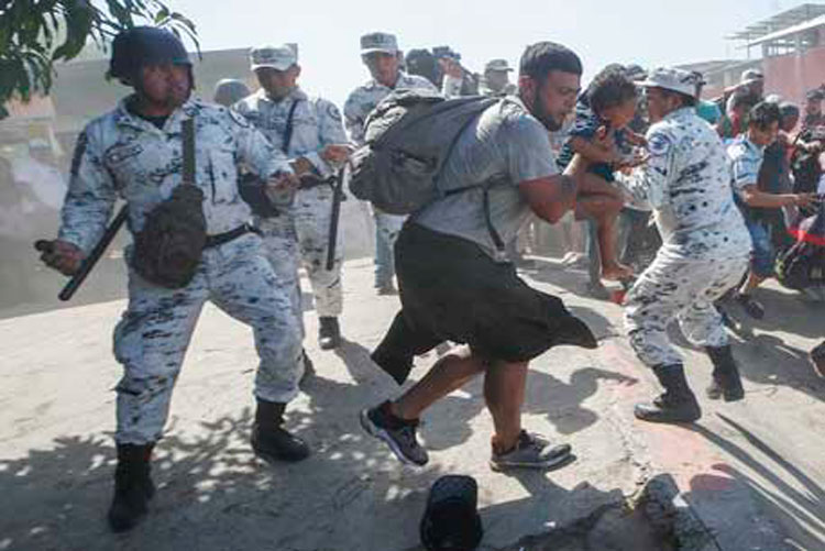 Frustran nuevo intento migrante de ingresar a México