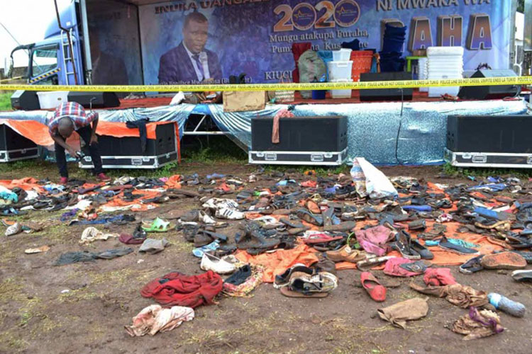 Estampida en Tanzania deja al menos 20 muertos