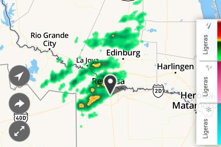 Arribó a Reynosa frente frío con lluvias y bajas temperaturas