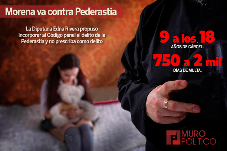 Proponen castigar Pederastia con 18 años de cárcel