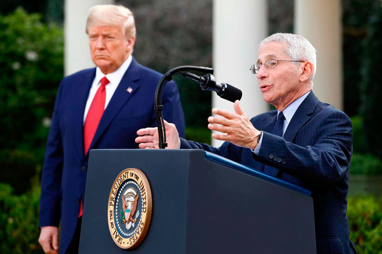 Fauci: “No me sorprendería si viéramos 100.000 muertes” por coronavirus