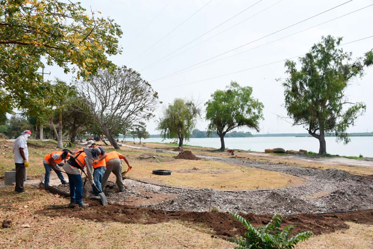 Continúa modernización en Parque Recreativo Fray Andrés de Olmos