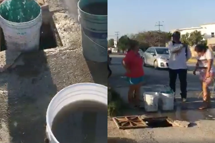 Sacan aguas negras para calmar la “sed” en Ciudad Victoria