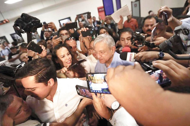 AMLO: en México no hay periodismo profesional