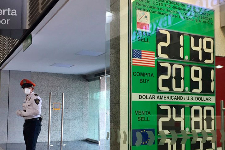 Peso gana por esperanzas de reapertura económica en EU