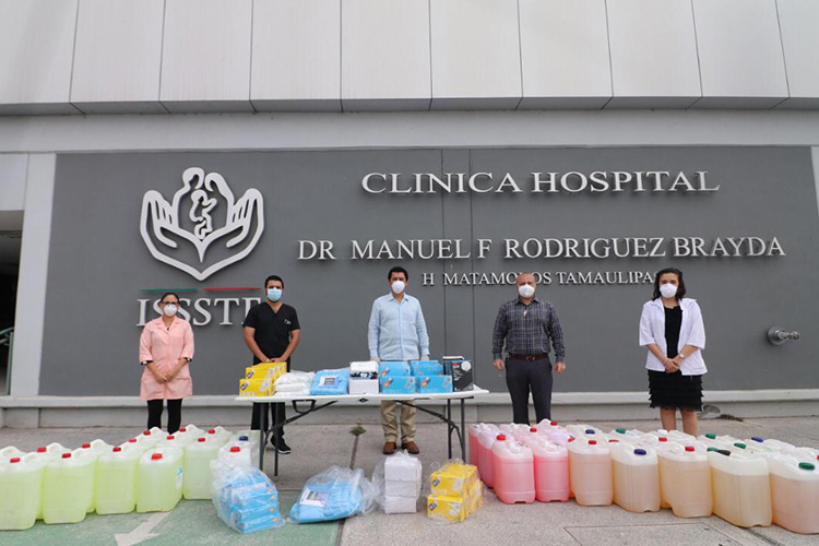 Entrega Mario López material de seguridad e higiene a ISSSTE