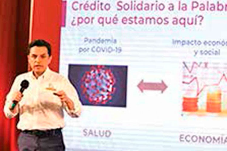 Darán primeros 27 mil créditos a la palabra; empresarios solidarios