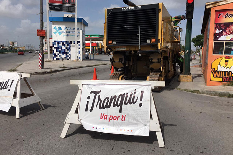 Inicia Gobierno de Matamoros pavimentación en avenida Solidaridad