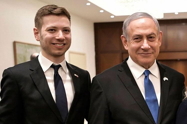Hijo de Netanyahu en el ojo de la tormenta