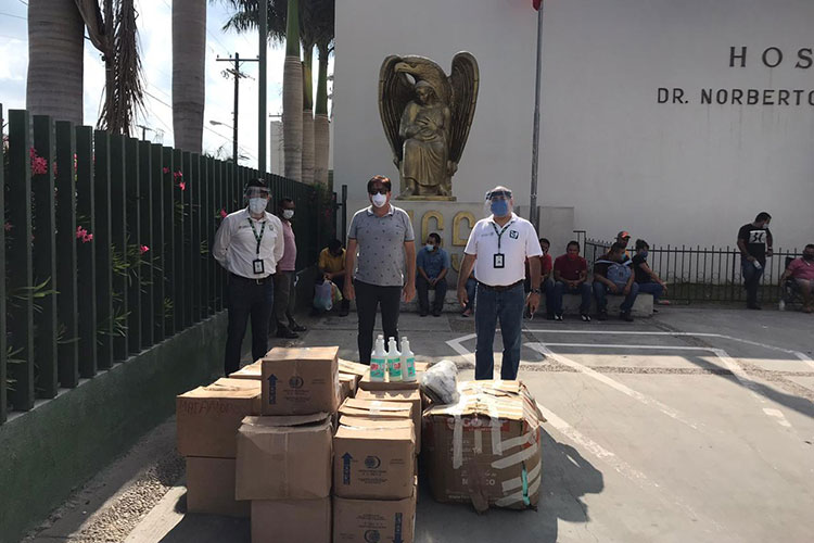Suministra Alcalde más material de seguridad e higiene a hospitales de Matamoros