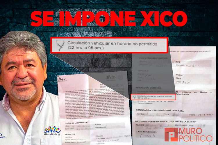 ¡Xico cumplió! Cobra 800 pesos quien ande después de las 10 pm