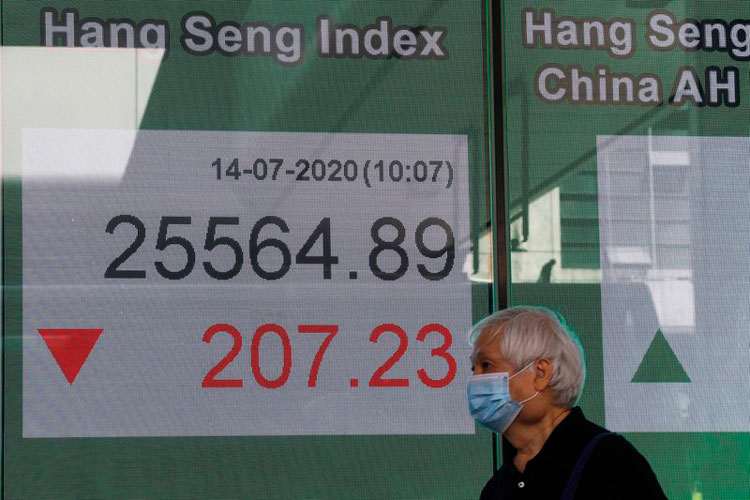 Wall Street oscila al mediodía