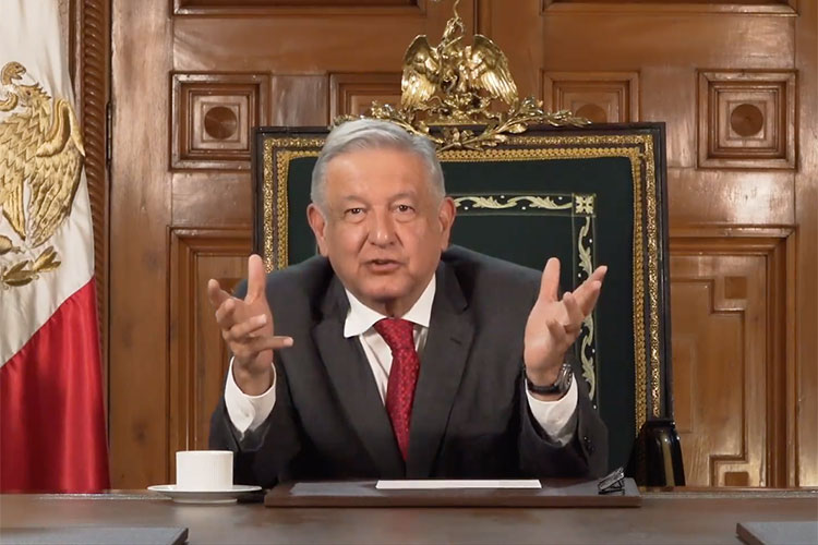 AMLO destaca ante la ONU rifa de avión presidencial