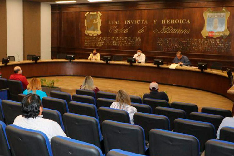 Pacta Mario López y empleados sindicales dar todo por Matamoros