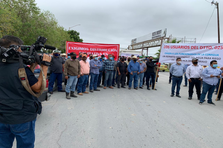 Productores del norte de Tamaulipas reclaman agua para riego