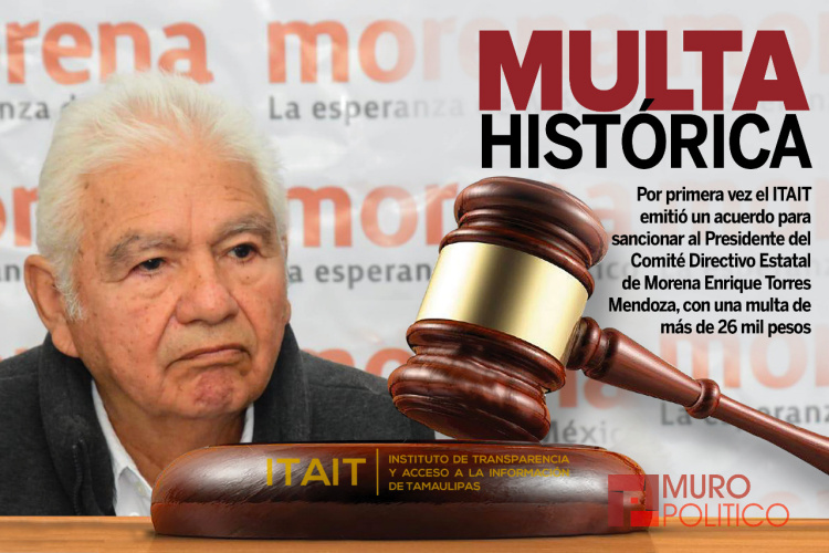Emite ITAIT multa a Presidente del CDE de Morena