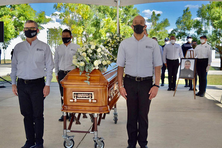 Rinden homenaje a Delegado de la PEA caído en Ciudad Victoria