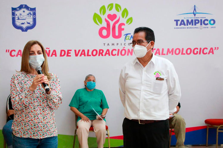 Reanuda DIF Tampico Campaña de Salud Visual