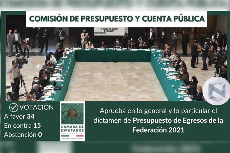 Aprueban en Comisiones PEF 2021