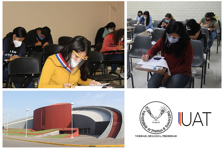 Presentan examen de ingreso en odontología y enfermería UAT zona sur
