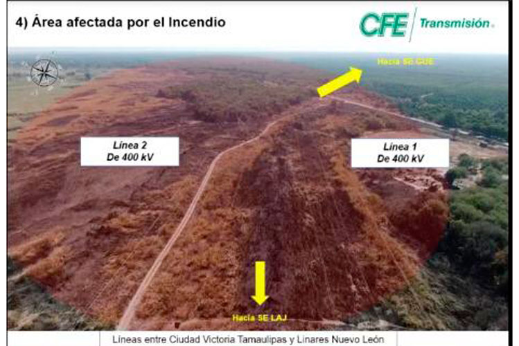 Incendio en Padilla provocó mega apagón: CFE