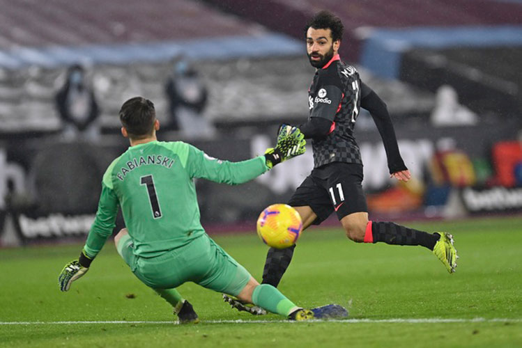 Doblete de Salah en victoria 3-1 de Liverpool ante West Ham