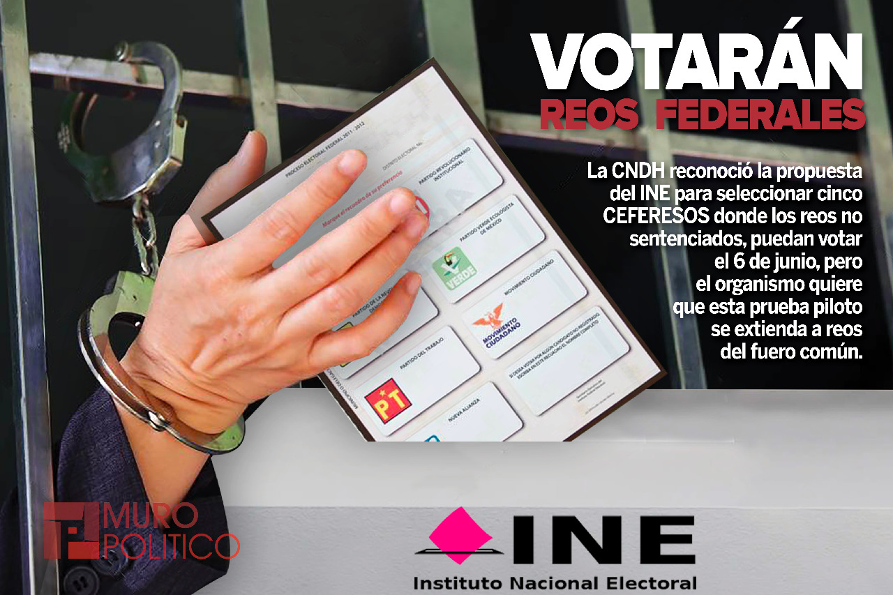 CNDH pide que voten reos en Estados; Lo harán federales