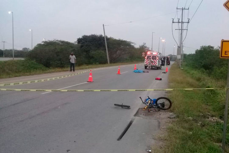 Muere atropellado ciclista frente al Fraccionamiento Arboledas