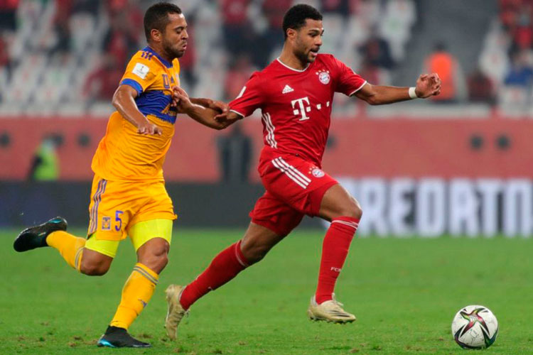 Gnabry se desgarró en el duelo ante Tigres