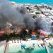 Incendio ‘devora’ en minutos comercios en Isla Mujeres