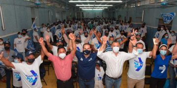 Albañiles de Tampico dan respaldo a Chucho Nader y a los Candidatos del PAN