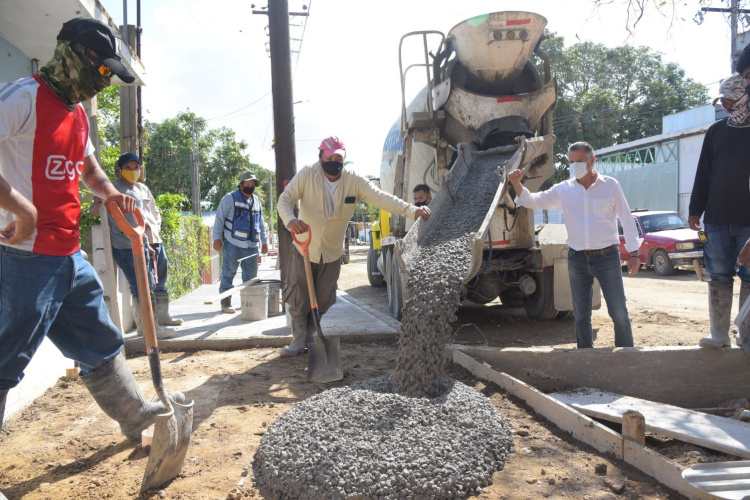 Registran avance nuevas Obras de Pavimentación en Tampico