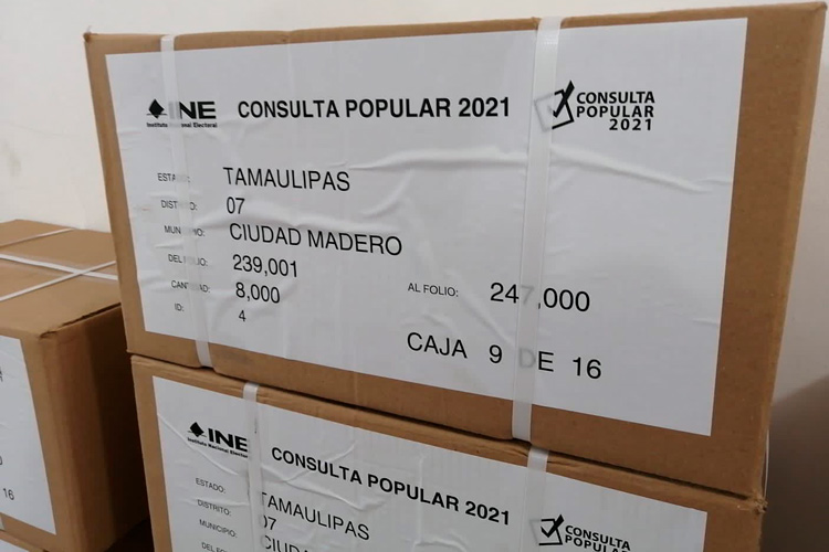 Llegan al Séptimo Distrito papeletas para consulta popular