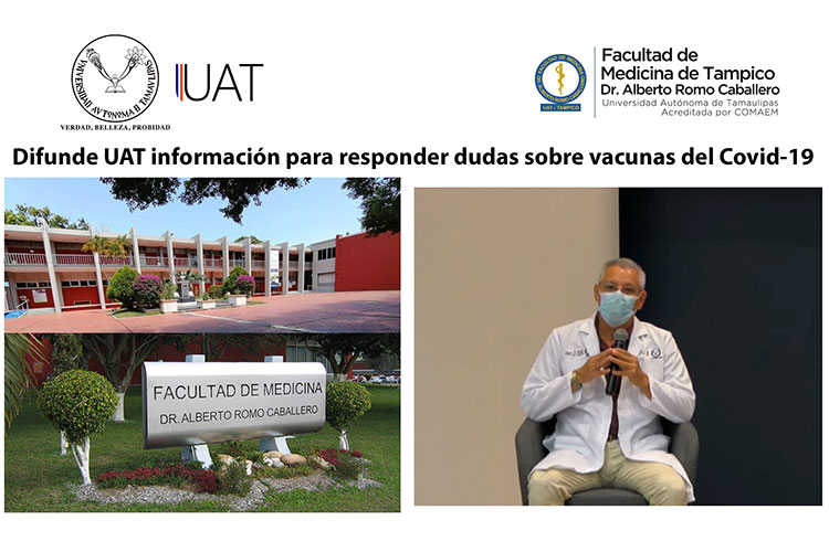 Difunde UAT información para responder dudas sobre vacunas del Covid
