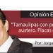 Opinión Económica / “Tamaulipas con presupuesto austero. Placas en reserva”